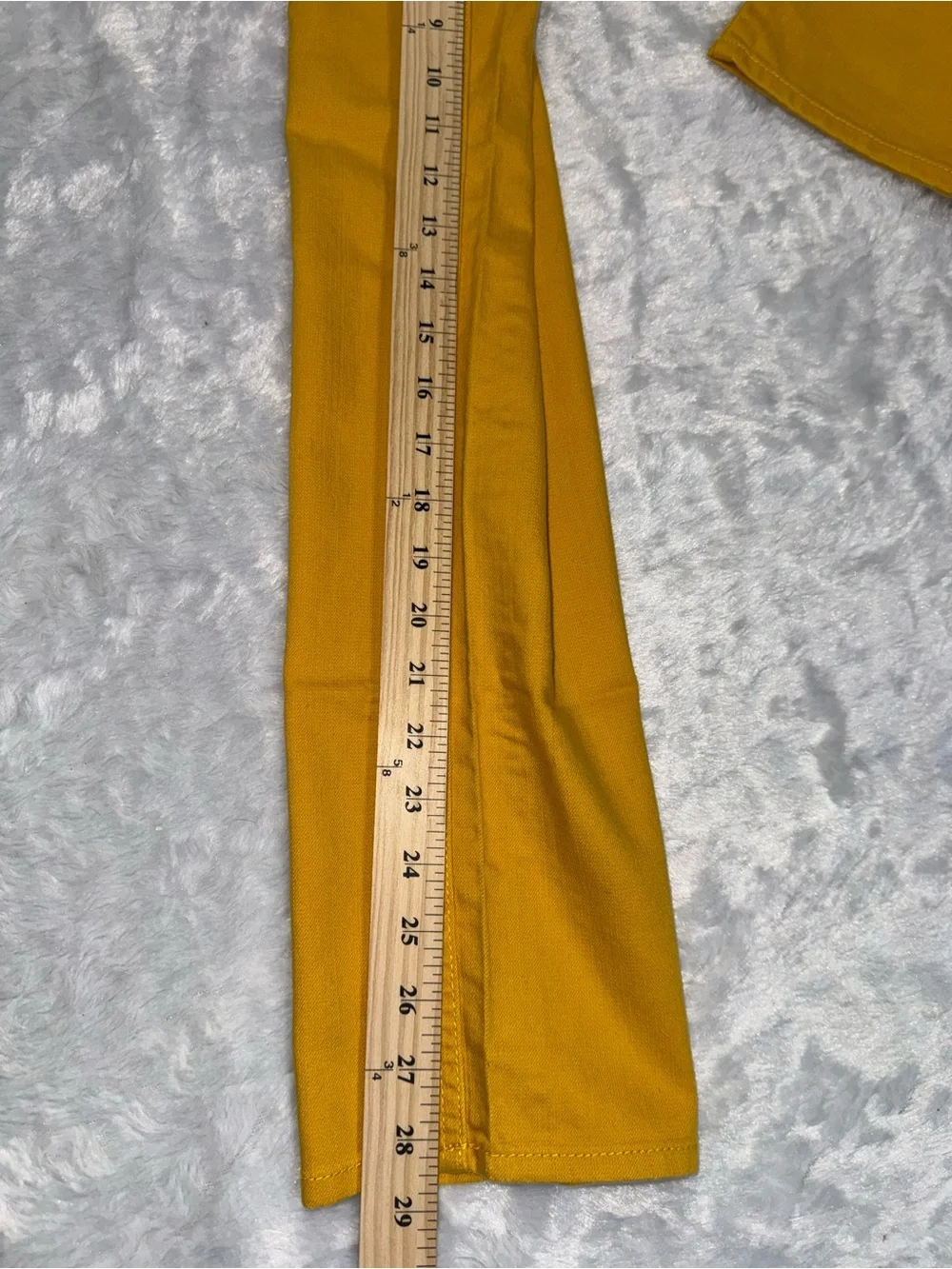 total girl Mustard Yellow Slim Straight Jeans